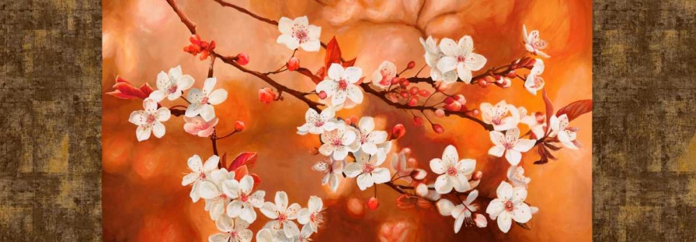 Orange Sakura art print by Jenny Thomlinson for $57.95 CAD