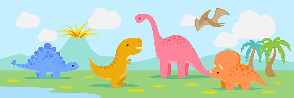 Lil Dinos art print by Malia Rodrigues for $57.95 CAD