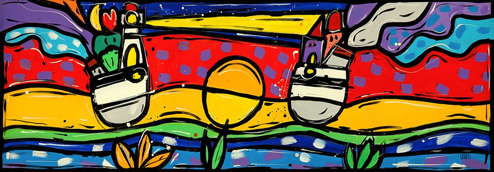 Arriva la dolce notte art print by Wallas for $57.95 CAD
