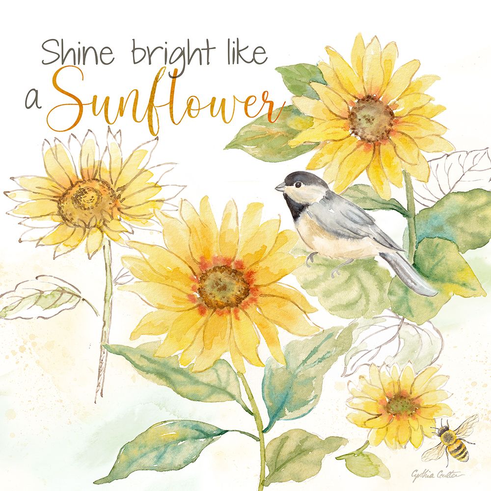 Be My Sunshine V art print by Cynthia Coulter for $57.95 CAD