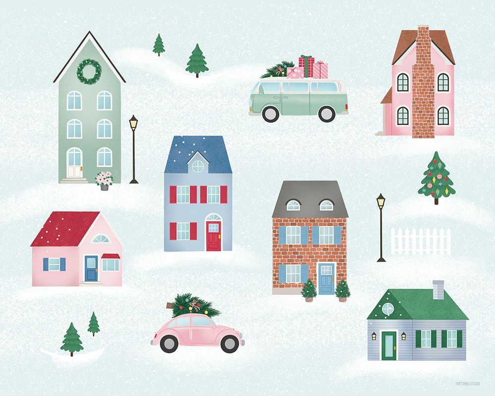 Home for the Holidays I art print by Softshell Studio for $57.95 CAD