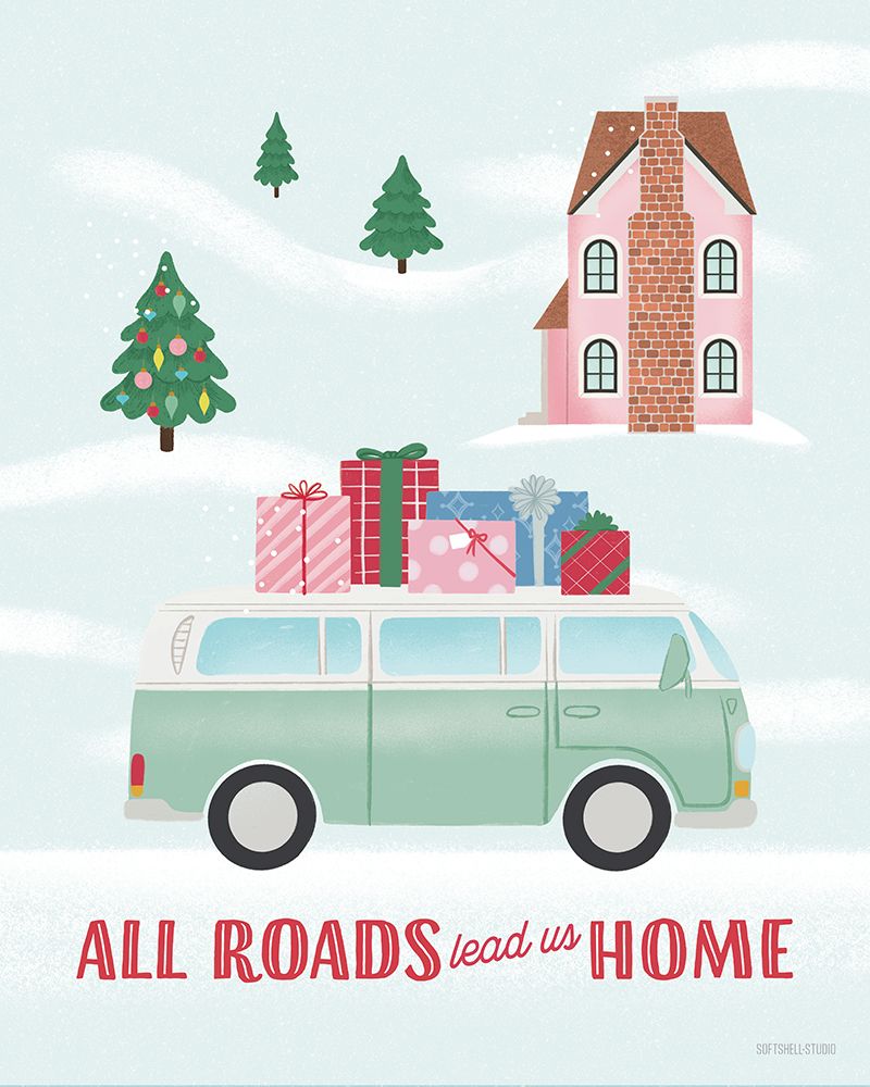 Home for the Holidays VIII art print by Softshell Studio for $57.95 CAD