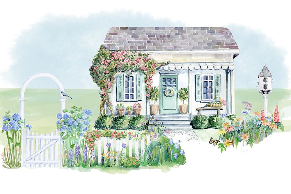 Home Sweet Cottage I art print by Katie Napoli for $57.95 CAD