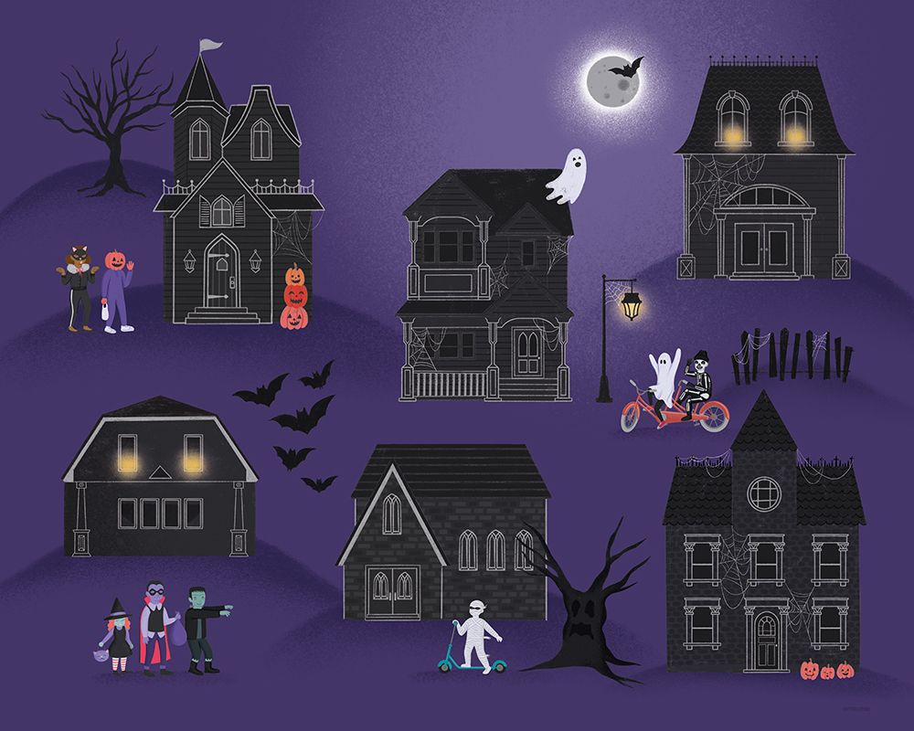 Hometown Halloween I art print by Softshell Studio for $57.95 CAD