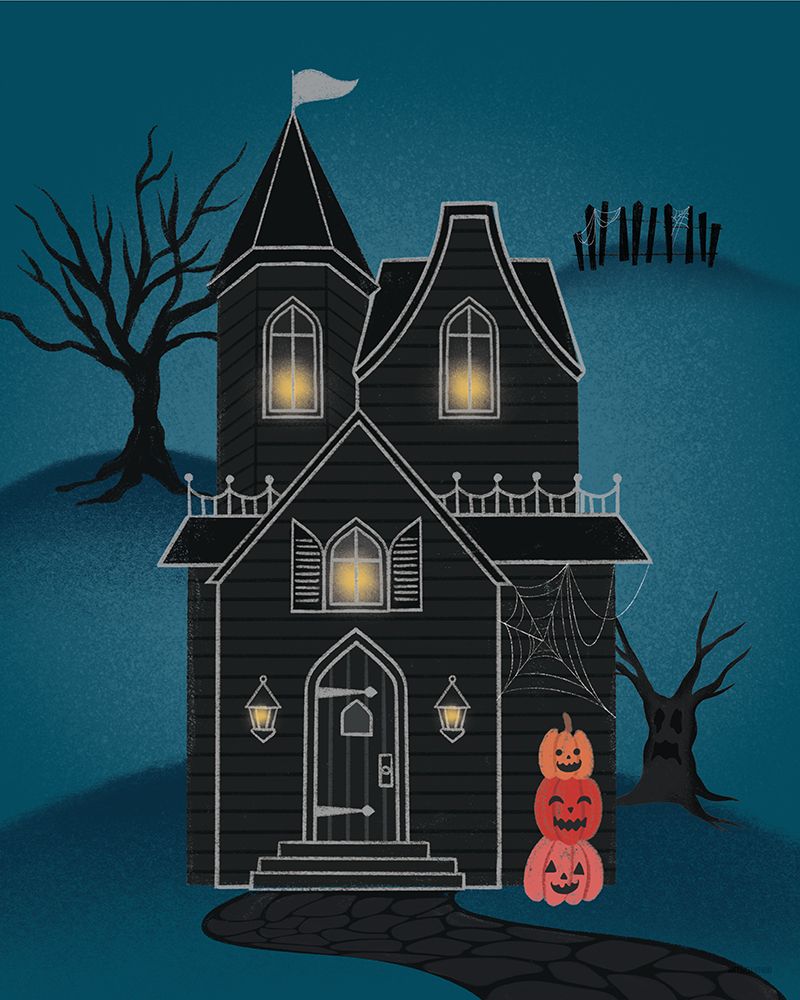 Hometown Halloween II art print by Softshell Studio for $57.95 CAD