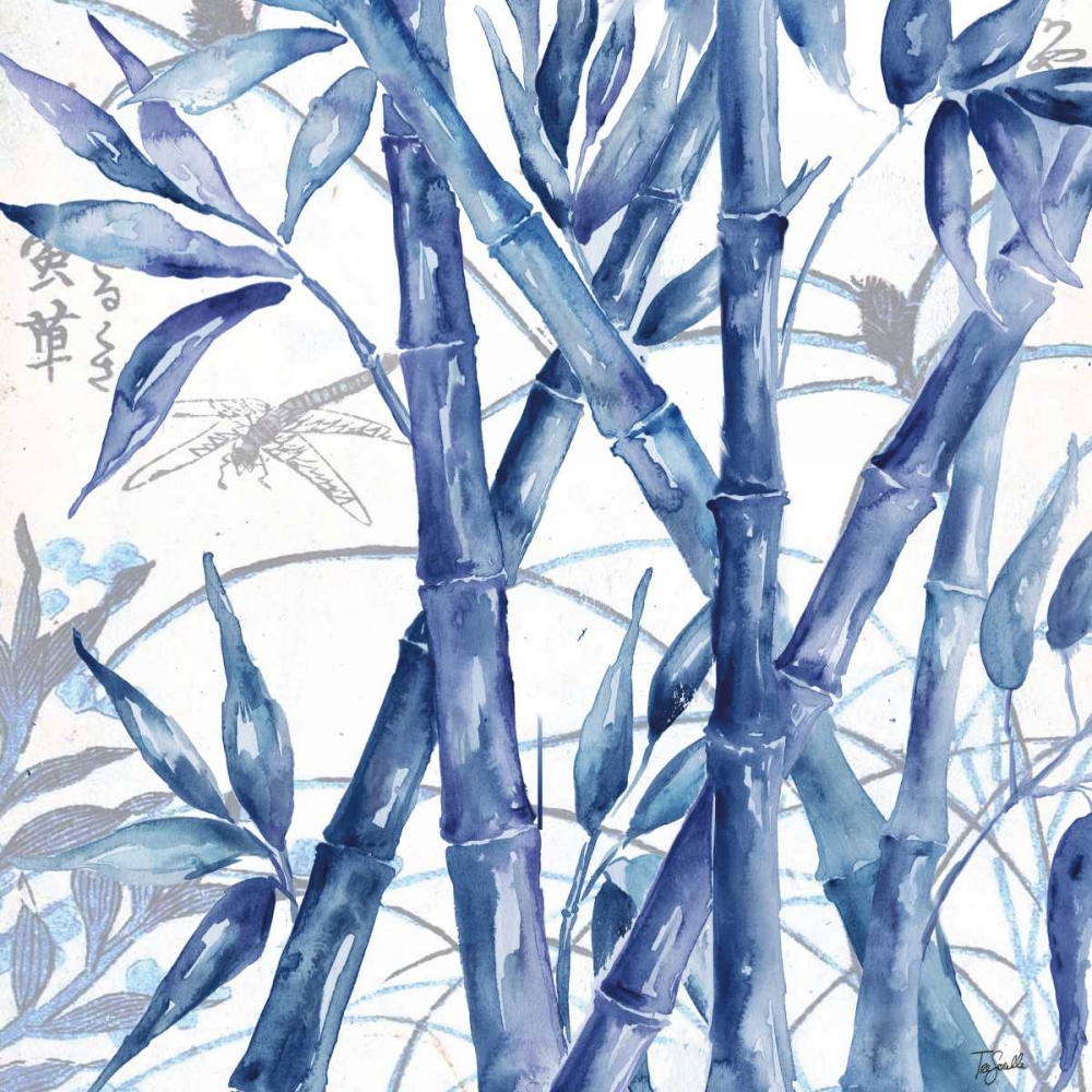 Indigo Asian Bamboo I art print by Tre Sorelle Studios for $57.95 CAD