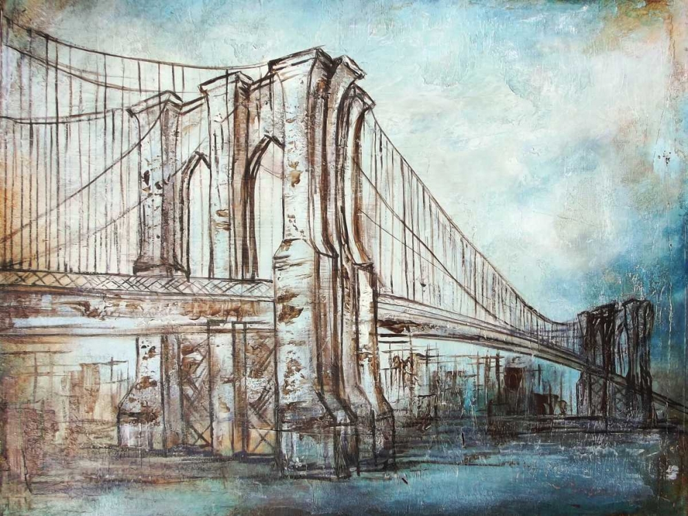 Brooklyn Bridge art print by Tre Sorelle Studios for $57.95 CAD