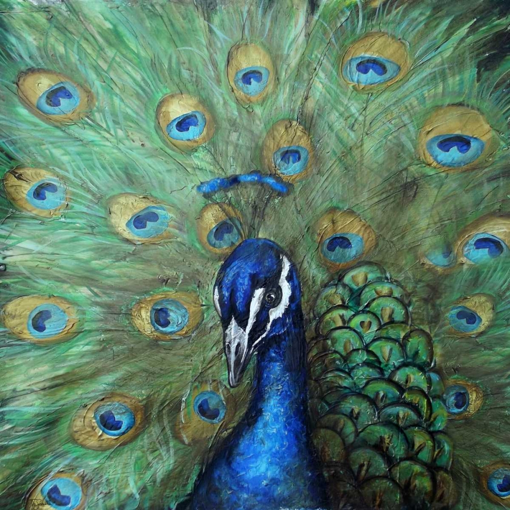Painted Peacock art print by Tre Sorelle Studios for $57.95 CAD