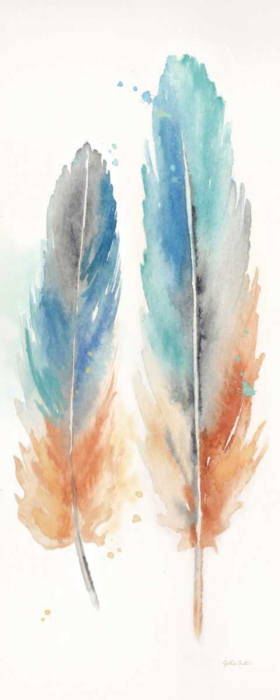 Watercolor Feathers Panel I art print by Cynthia Coulter for $57.95 CAD
