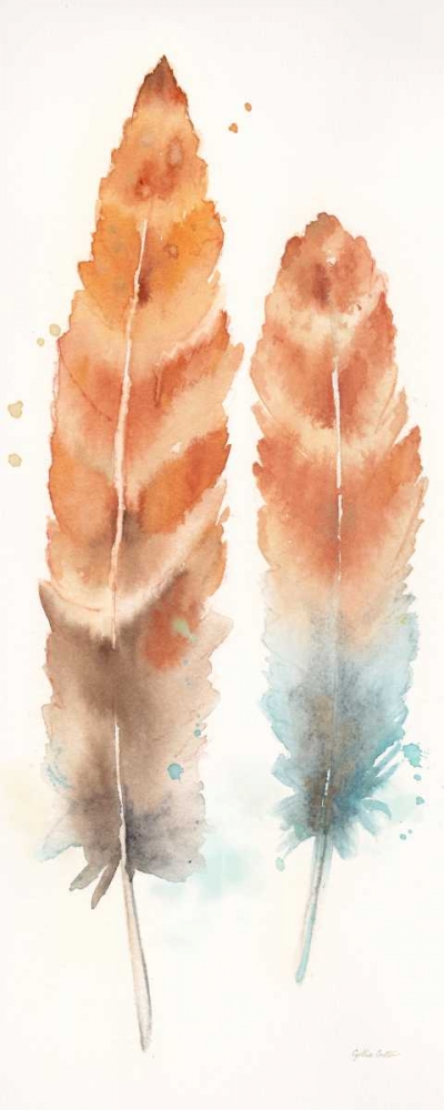 Watercolor Feathers Panel II art print by Cynthia Coulter for $57.95 CAD