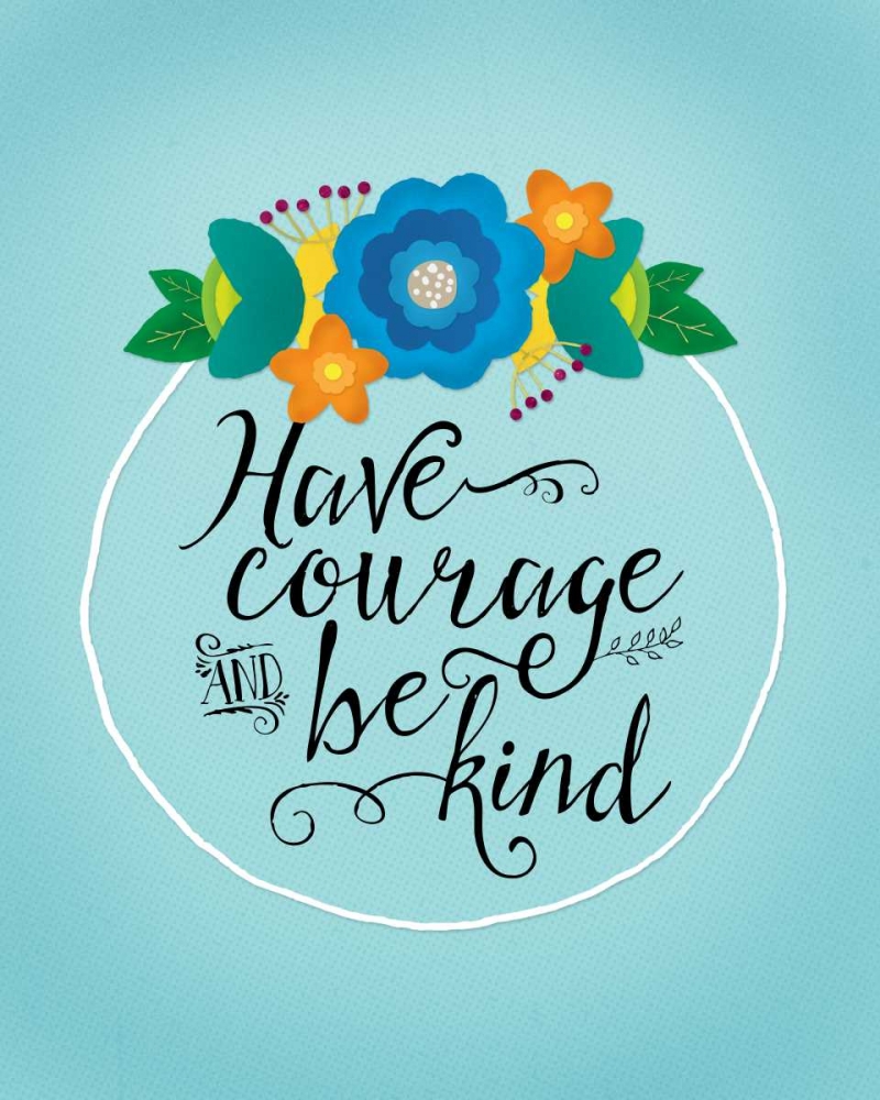 Be Kind and Brave I  art print by Noonday Design for $57.95 CAD
