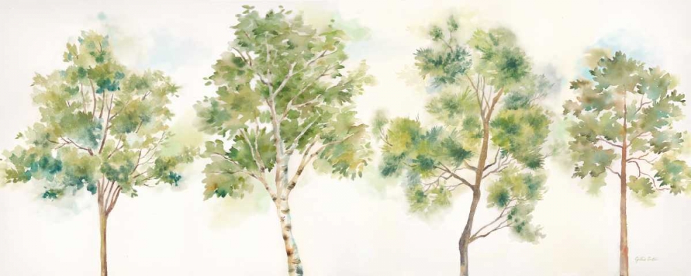 Woodland Trees Panel Landscape art print by Cynthia Coulter for $57.95 CAD