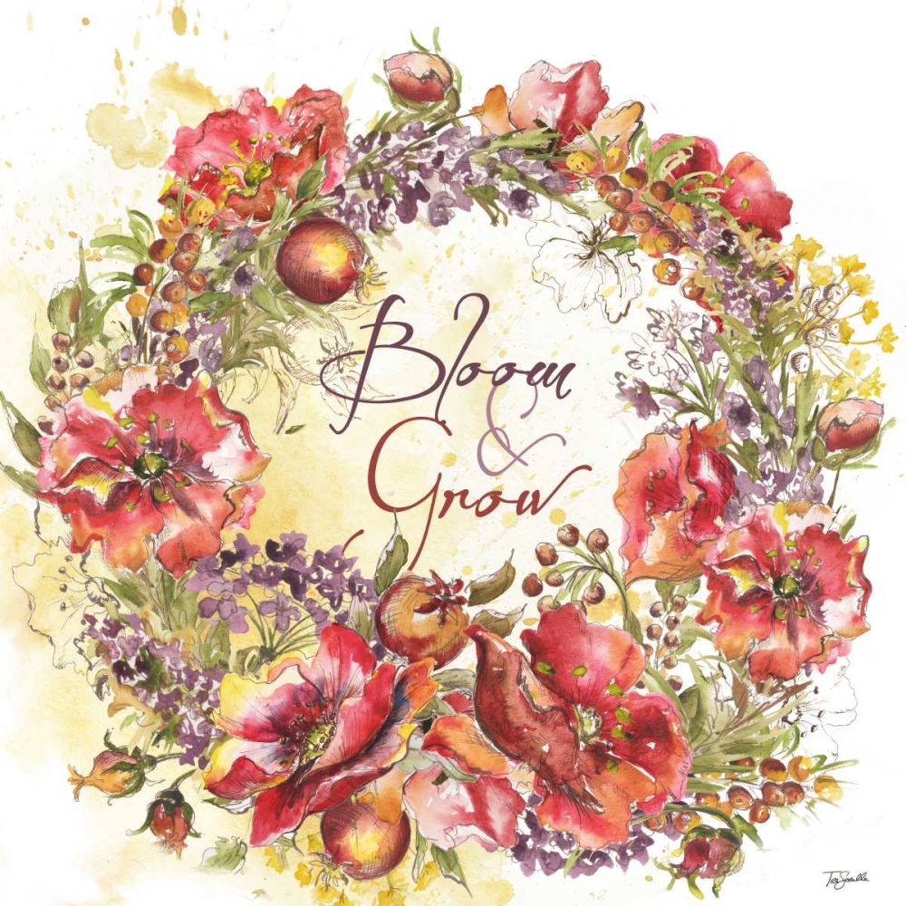 Bloom and Grow Wreath  art print by Tre Sorelle Studios for $57.95 CAD