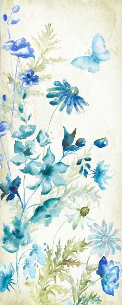 Wildflowers and Butterflies Panel I art print by Tre Sorelle Studios for $57.95 CAD