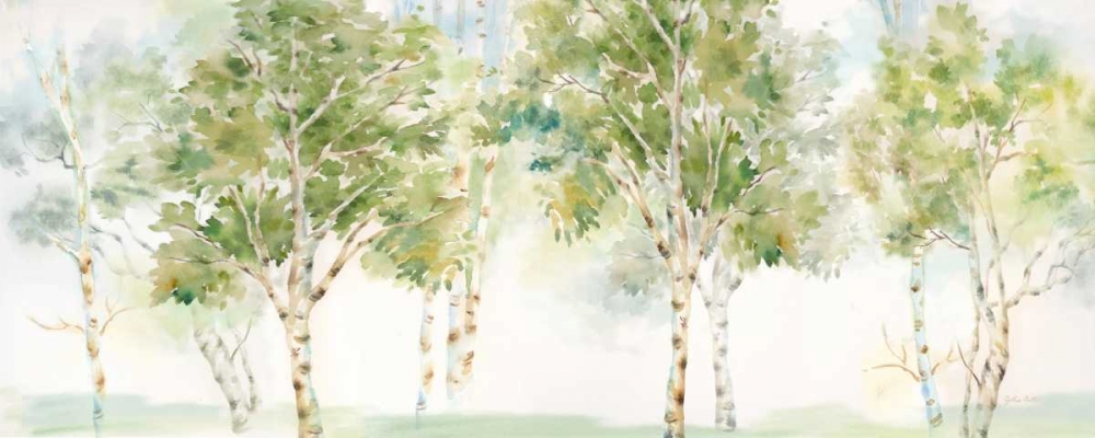 Woodland Birch Trees Panel art print by Cynthia Coulter for $57.95 CAD