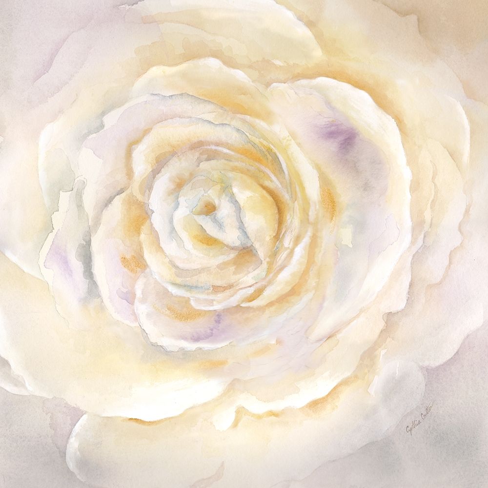 Watercolor Rose Closeup I art print by Cynthia Coulter for $57.95 CAD