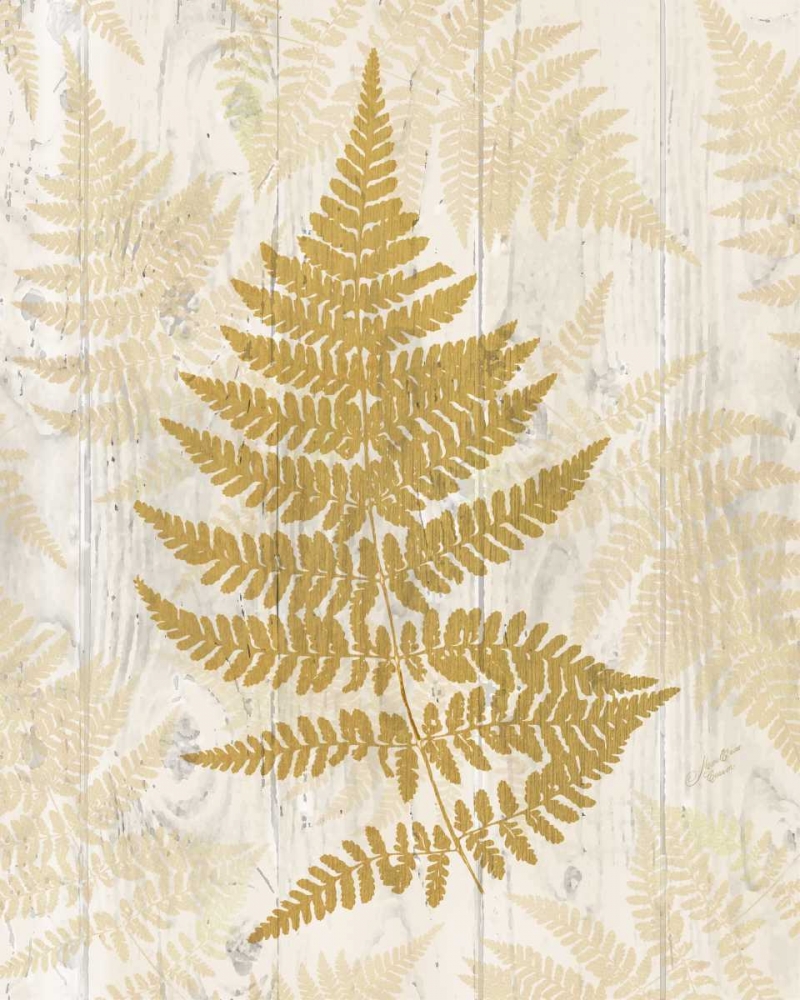 Golden Fern I art print by Marie-Elaine Cusson for $57.95 CAD