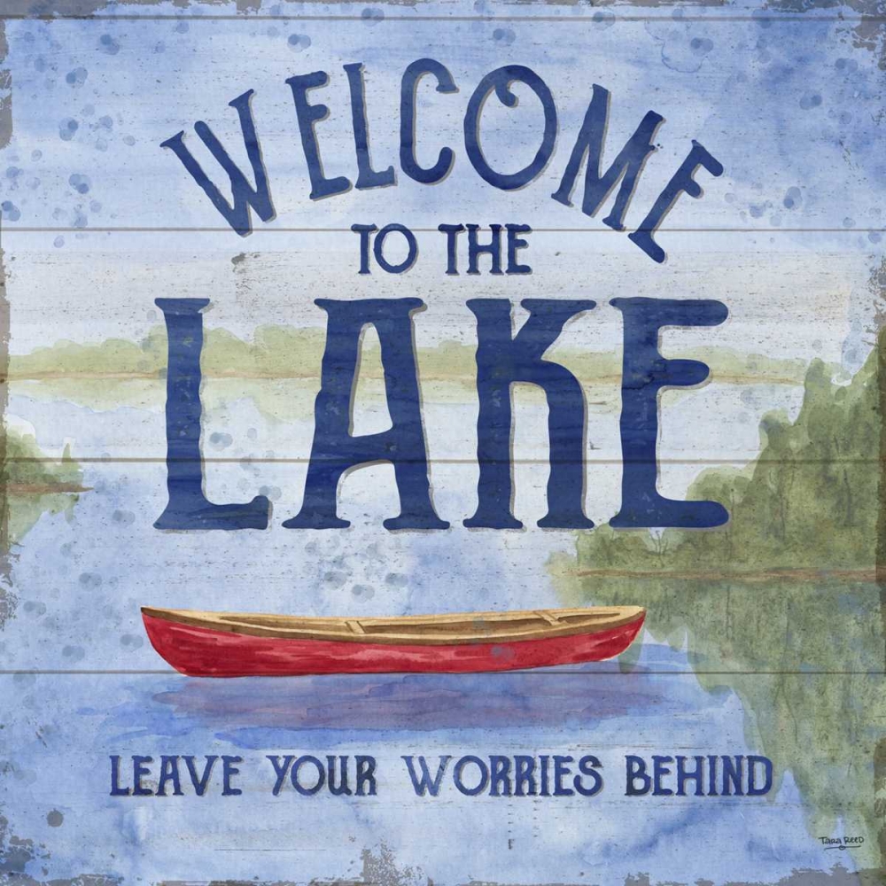 Lake Living III (welcome lake) art print by Tara Reed for $57.95 CAD