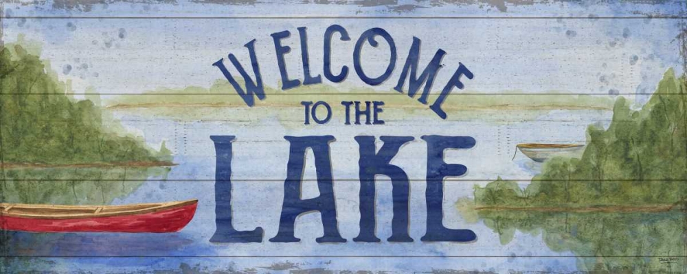 Lake Living Panel I (welcome lake) art print by Tara Reed for $57.95 CAD