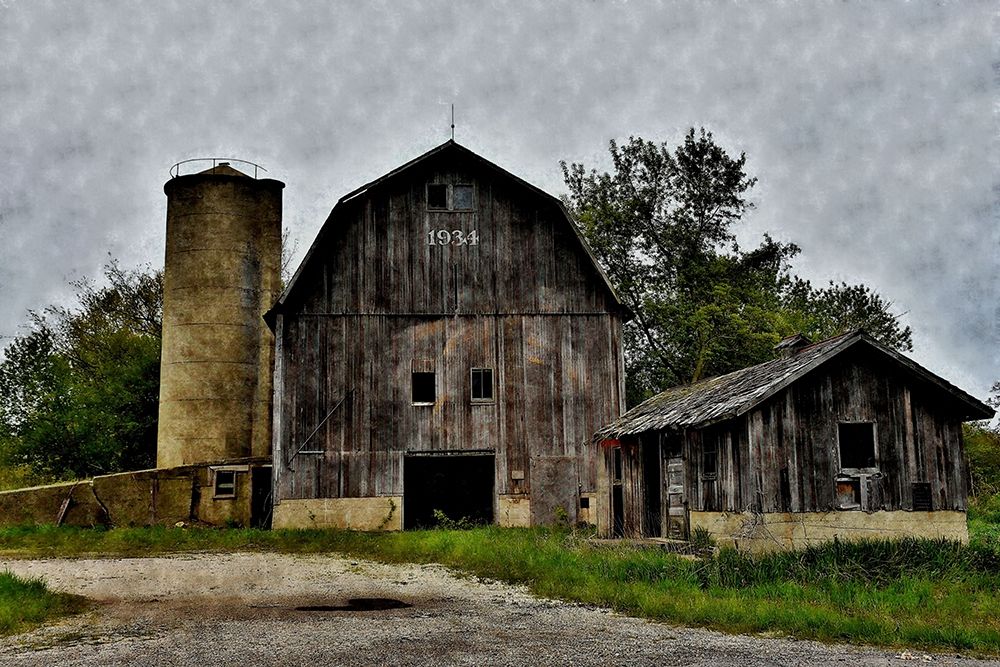 The Old Barn and Silo art print by Denise Romita for $57.95 CAD