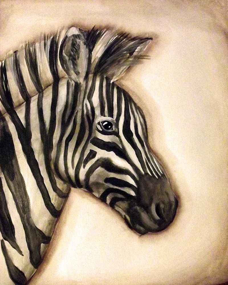 Zebra Portrait art print by Tre Sorelle Studios for $57.95 CAD