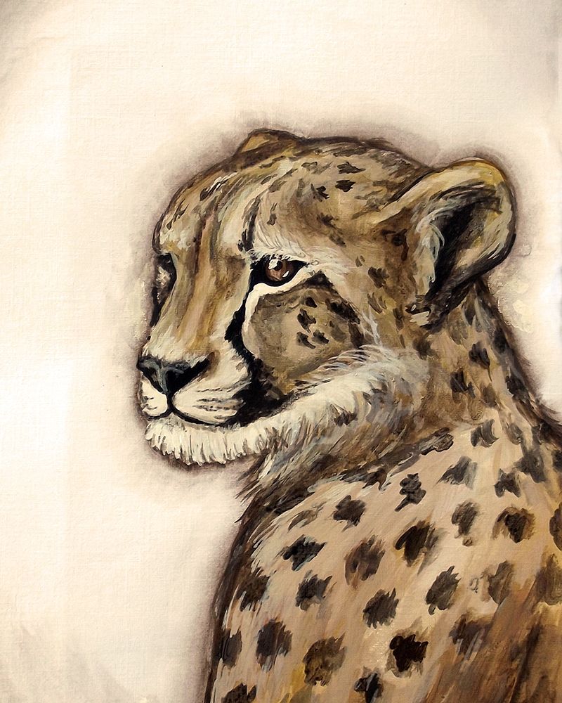 Cheetah Portrait art print by Tre Sorelle Studios for $57.95 CAD