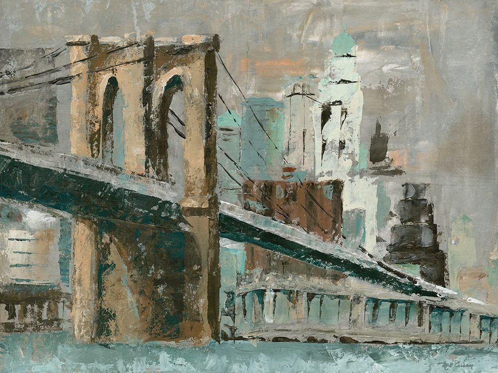 Brooklyn Bridge Cityscape art print by Marie-Elaine Cusson for $57.95 CAD