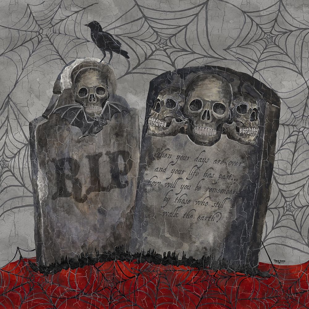 Something Wicked Tombstones art print by Tara Reed for $57.95 CAD