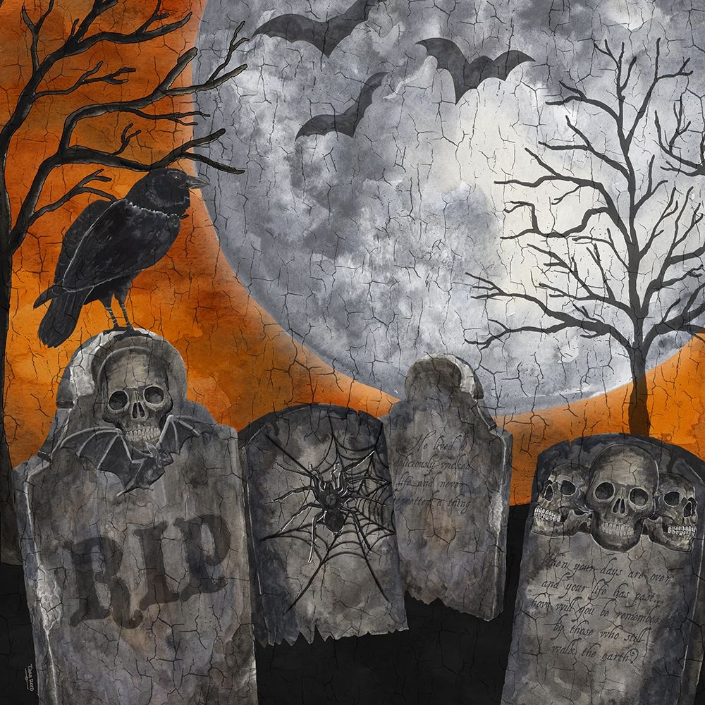 Something Wicked Graveyard II RIP art print by Tara Reed for $57.95 CAD