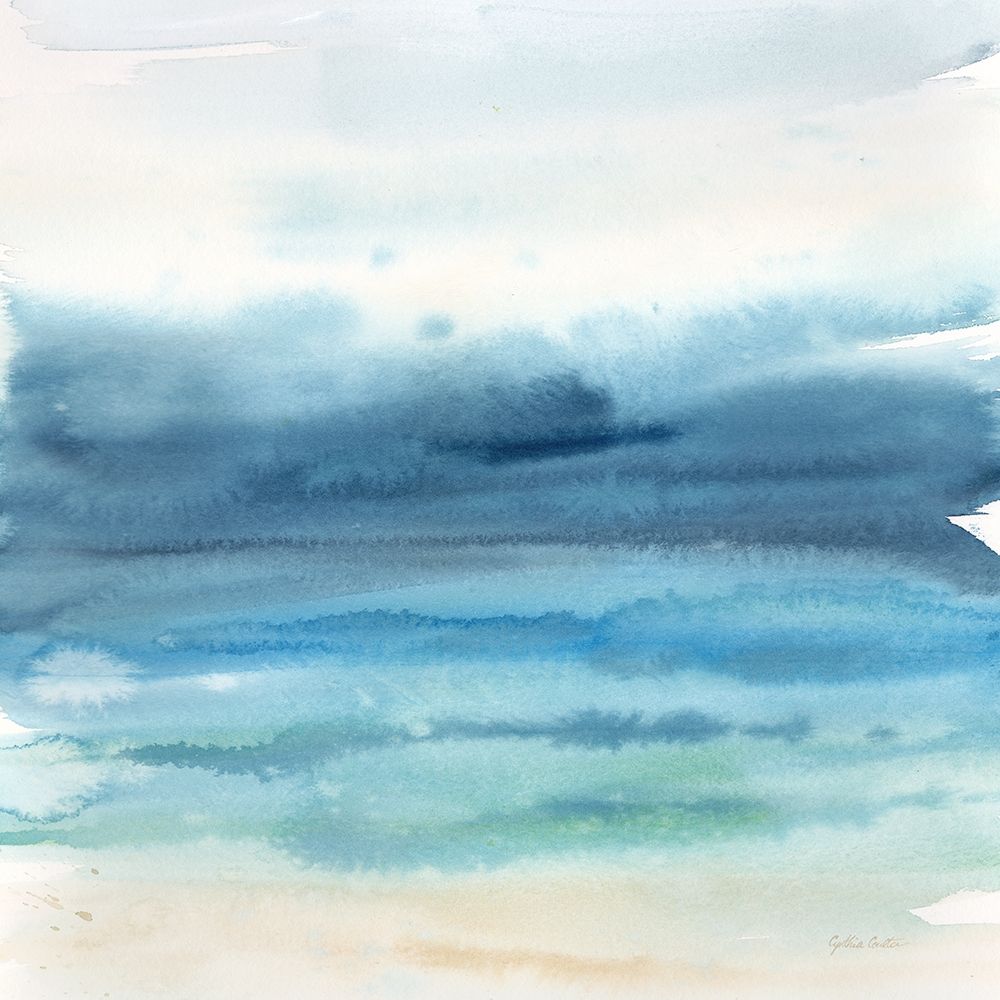 Indigo Seascape I art print by Cynthia Coulter for $57.95 CAD