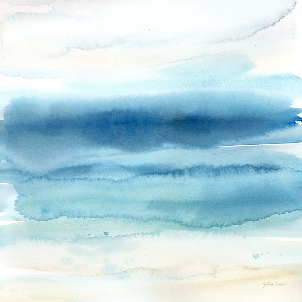 Indigo Seascape II art print by Cynthia Coulter for $57.95 CAD