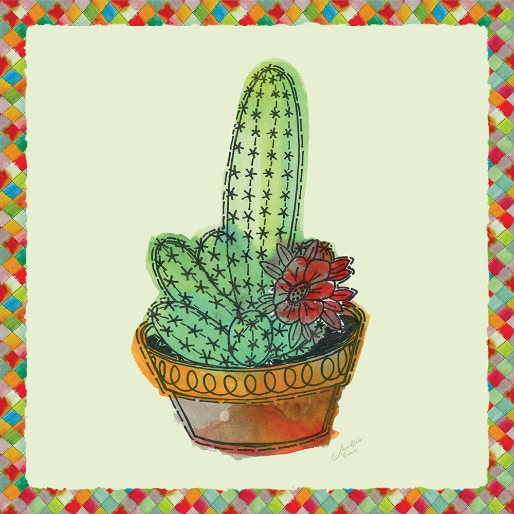 Rainbow Cactus III art print by Marie-Elaine Cusson for $57.95 CAD