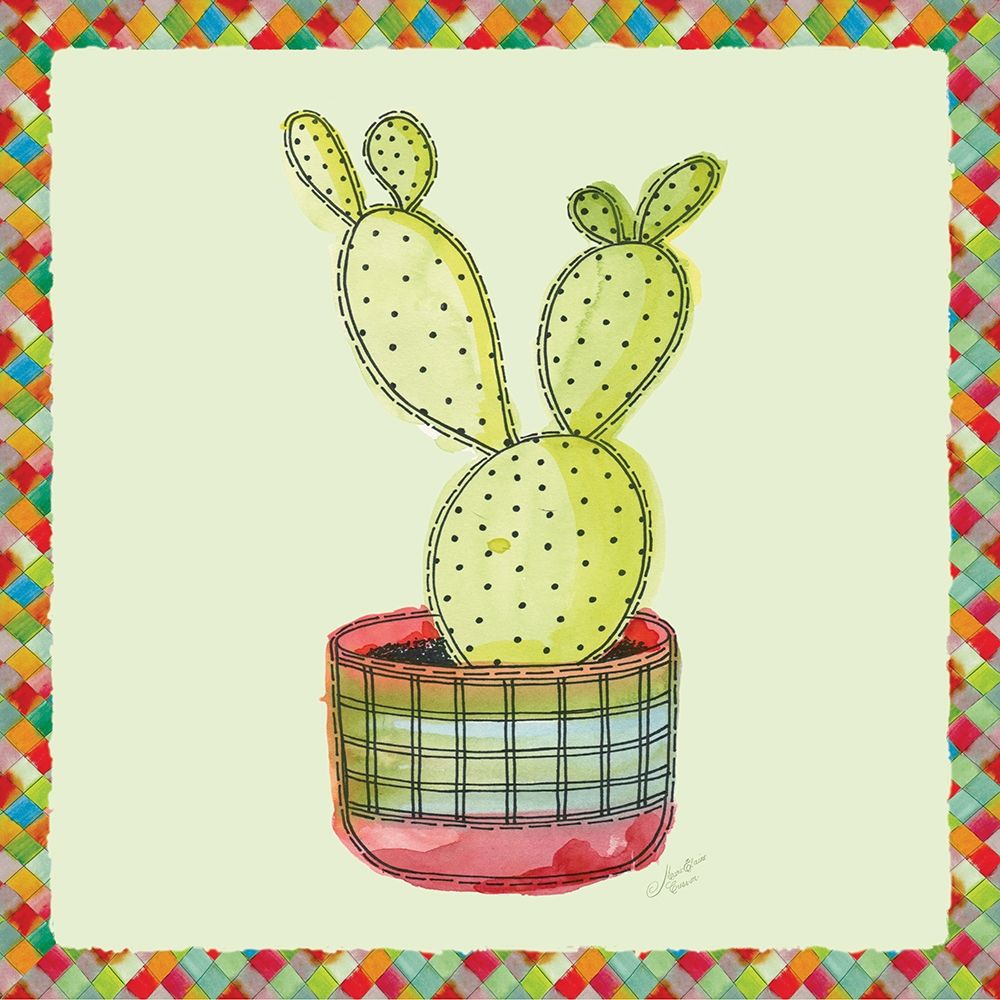 Rainbow Cactus IV art print by Marie-Elaine Cusson for $57.95 CAD