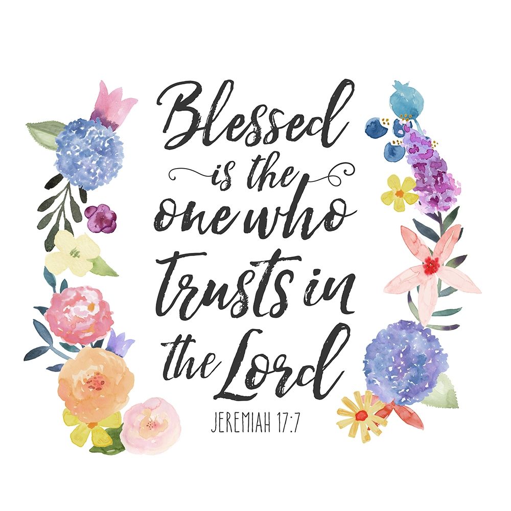 Floral Bible Verse I art print by Noonday Design for $57.95 CAD