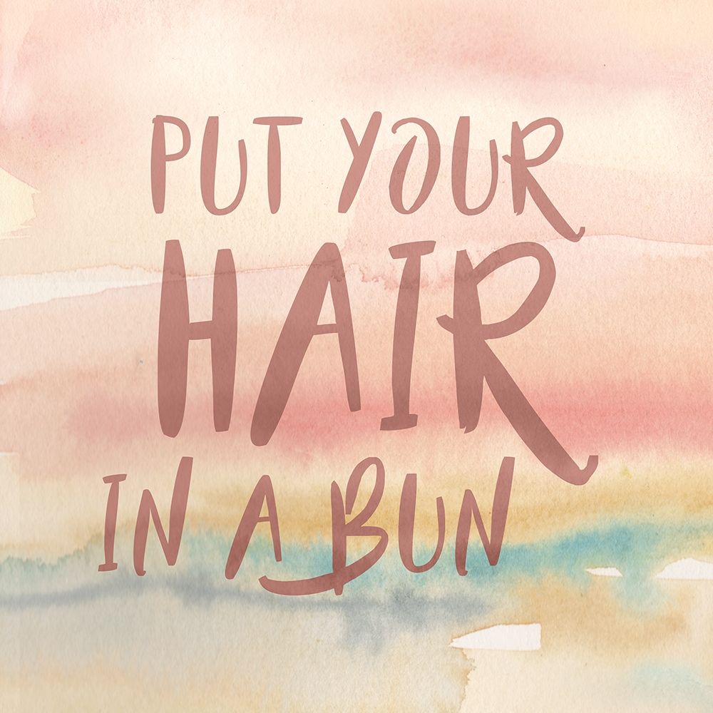 Put Your Hair Up Square A art print by Cynthia Coulter for $57.95 CAD