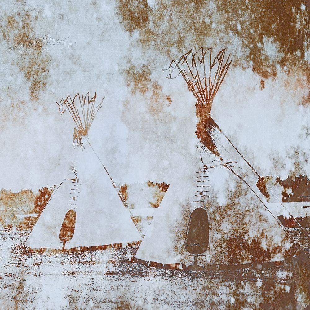 Textured Tipis art print by Lu Anne Tyrrell for $57.95 CAD
