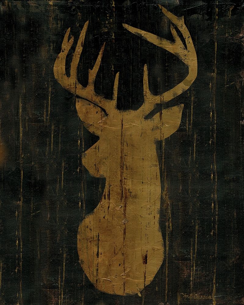 Rustic Lodge Animals Deer Head art print by Marie-Elaine Cusson for $57.95 CAD