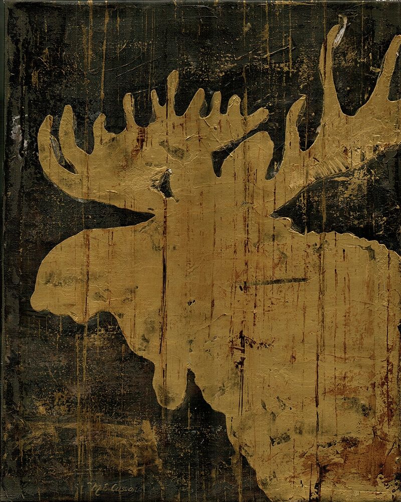 Rustic Lodge Animals Moose art print by Marie-Elaine Cusson for $57.95 CAD