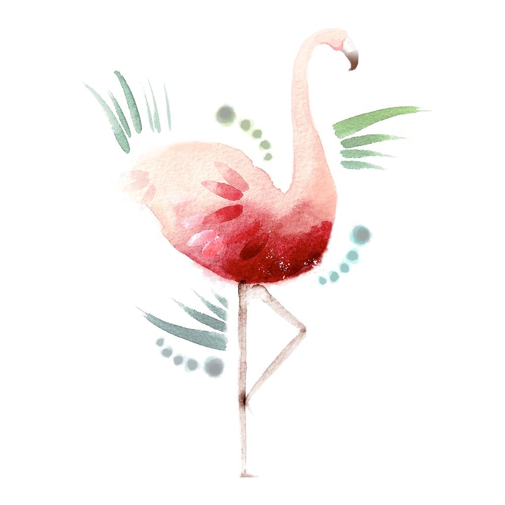 Tropical Icons Flamingo art print by Northern Lights for $57.95 CAD