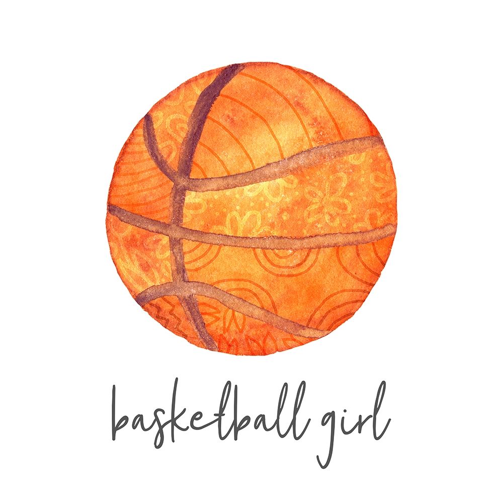 Sports Girl Basketball art print by Noonday Design for $57.95 CAD
