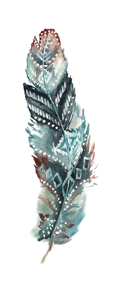 Tribal Feather Single II art print by Tre Sorelle Studios for $57.95 CAD
