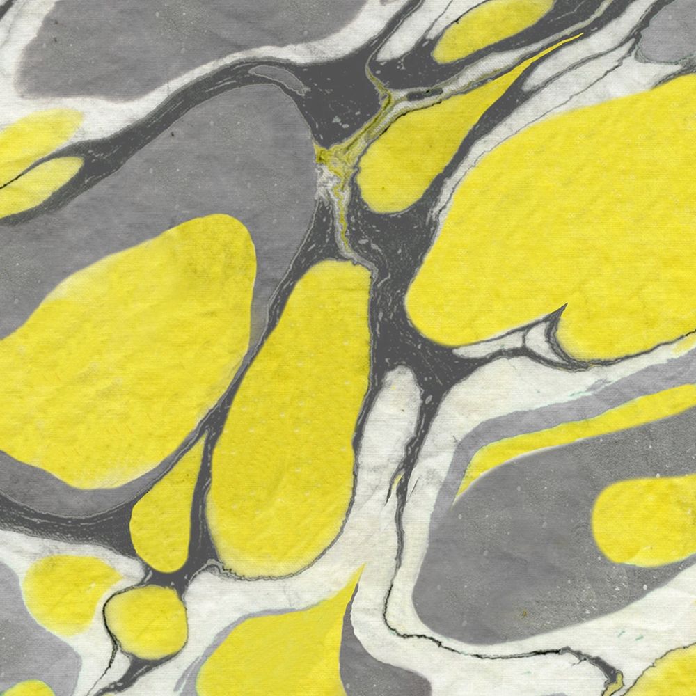 Yellow and Gray Marble II art print by Nancy Green Design for $57.95 CAD