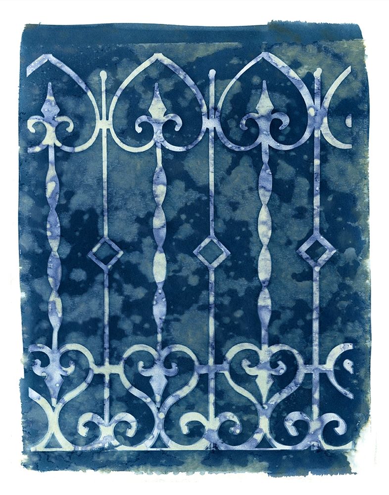 Wrought Iron Cyanotype IV art print by Nancy Green Design for $57.95 CAD