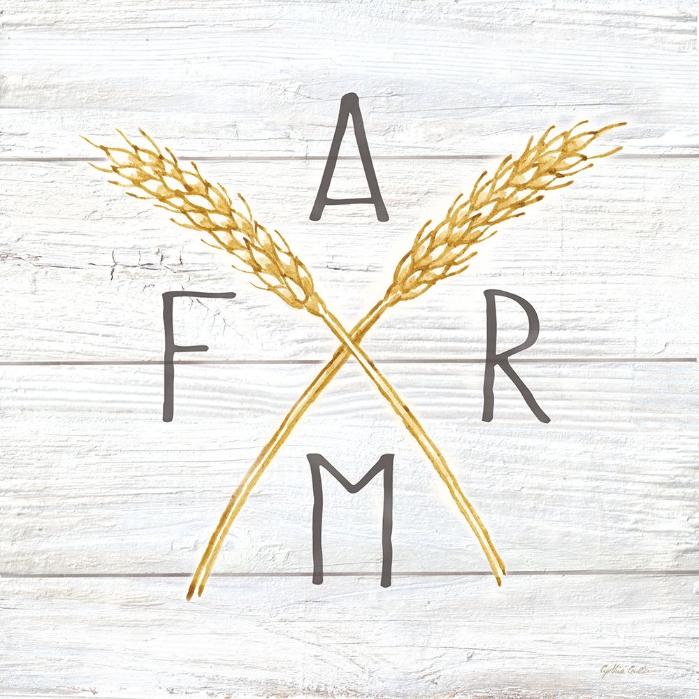 Farmhouse Stamp Wheat art print by Cynthia Coulter for $57.95 CAD