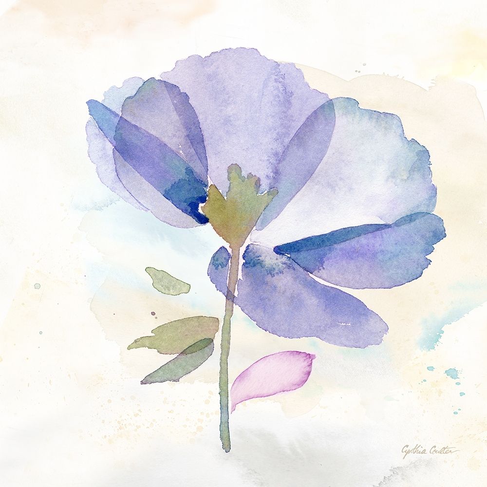 Poppy Single Purple art print by Cynthia Coulter for $57.95 CAD