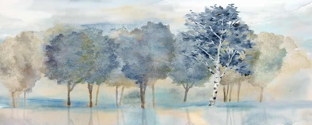 Treeline Reflection Panel art print by Cynthia Coulter for $57.95 CAD