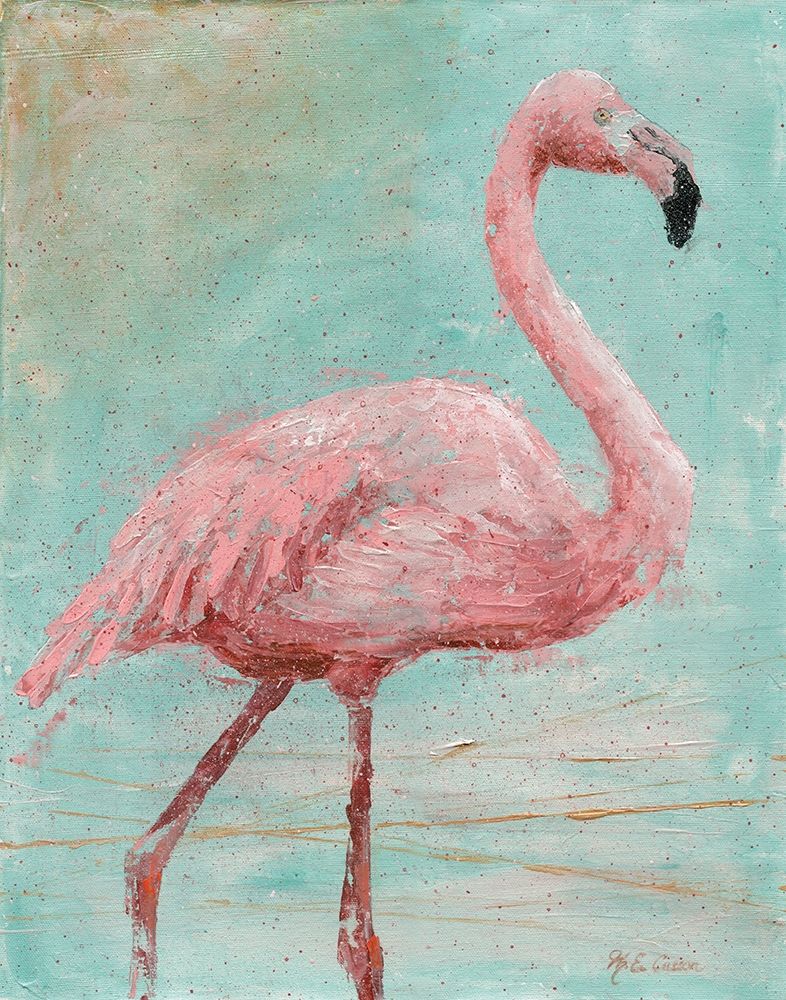 Pink Flamingo I art print by Marie-Elaine Cusson for $57.95 CAD