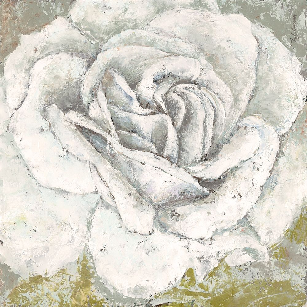White Rose Blossom Square art print by Marie-Elaine Cusson for $57.95 CAD