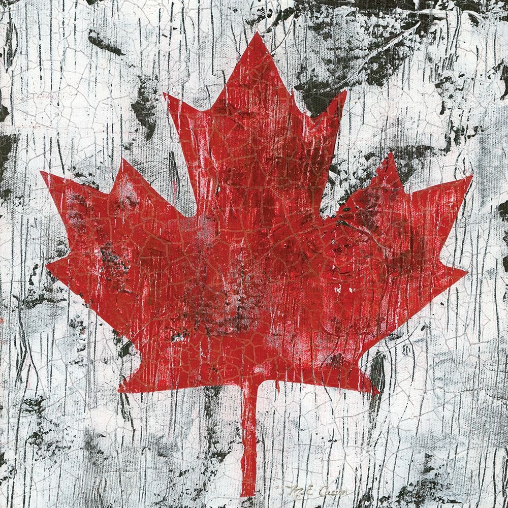Canada Maple Leaf I art print by Marie-Elaine Cusson for $57.95 CAD