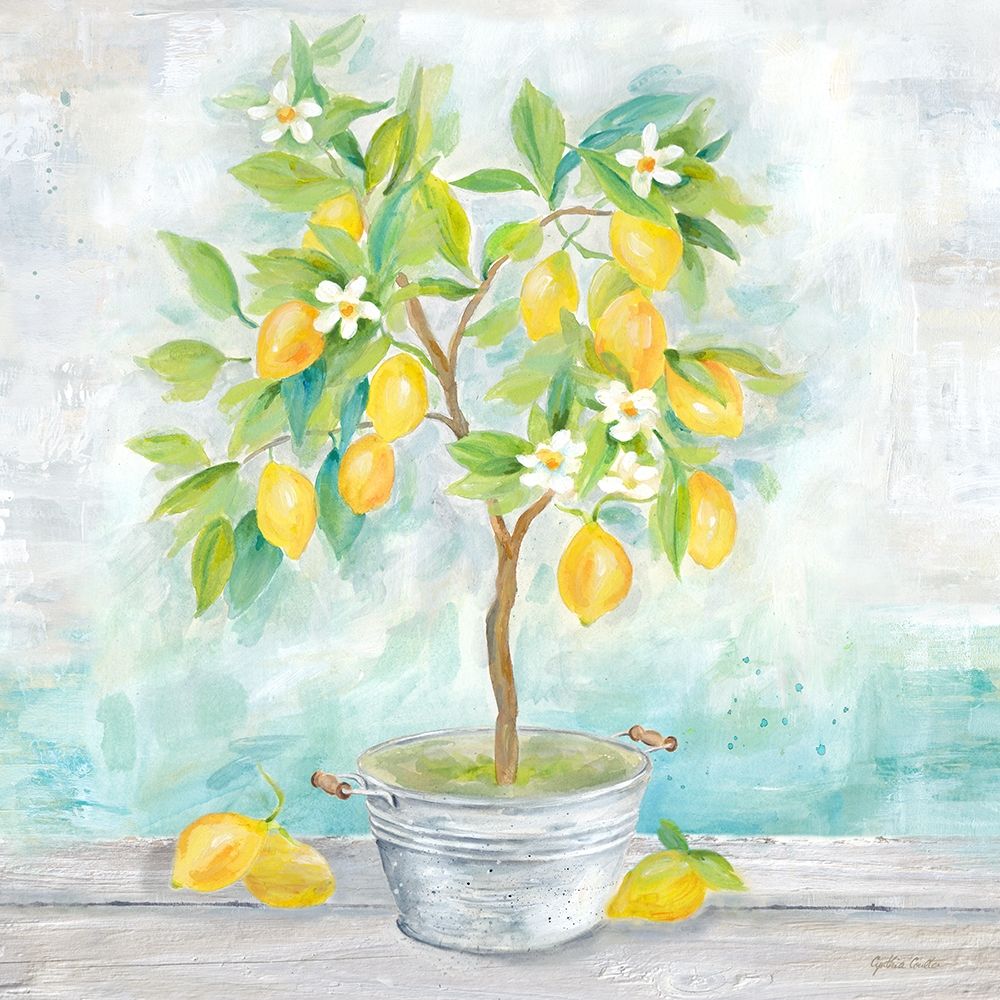 Country Lemon Tree art print by Cynthia Coulter for $57.95 CAD